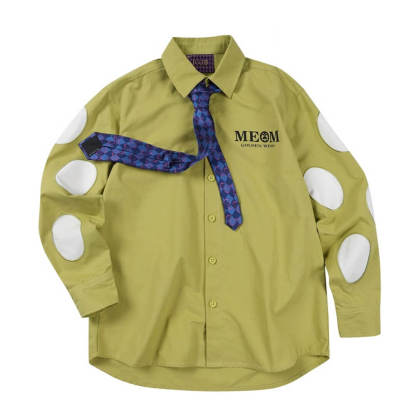 JOJO  Patchwork Long Sleeve Shirt-Coordom