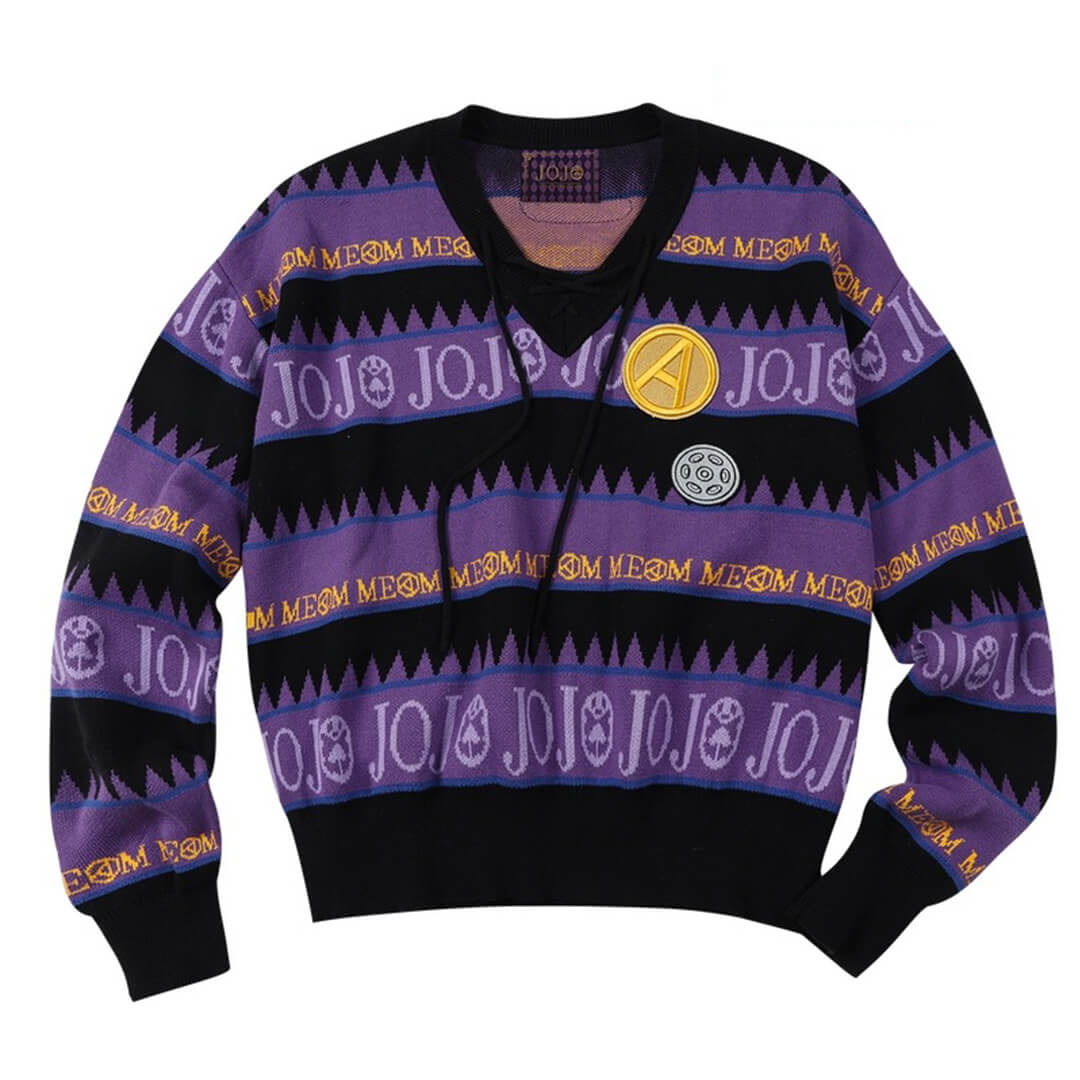 JOJO  Striped V Neck Knit Sweater-Coordom