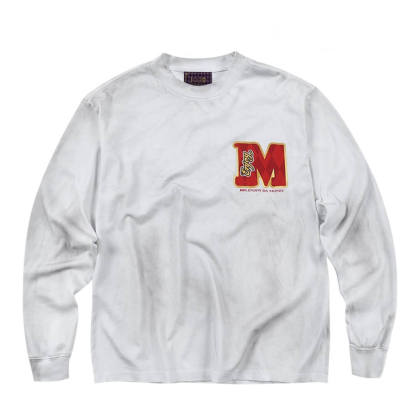 JOJO  Washed Distressed Character Print Long Sleeve Tee-Coordom