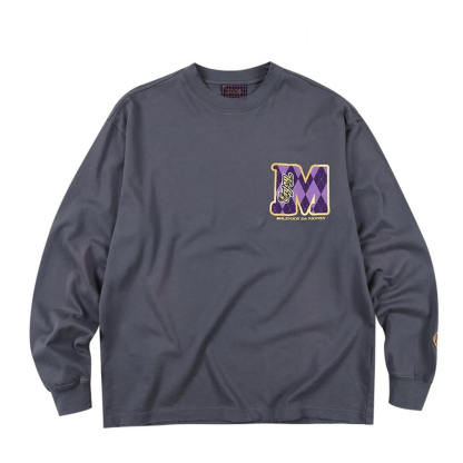 JOJO  Washed Distressed Character Print Long Sleeve Tee-Coordom