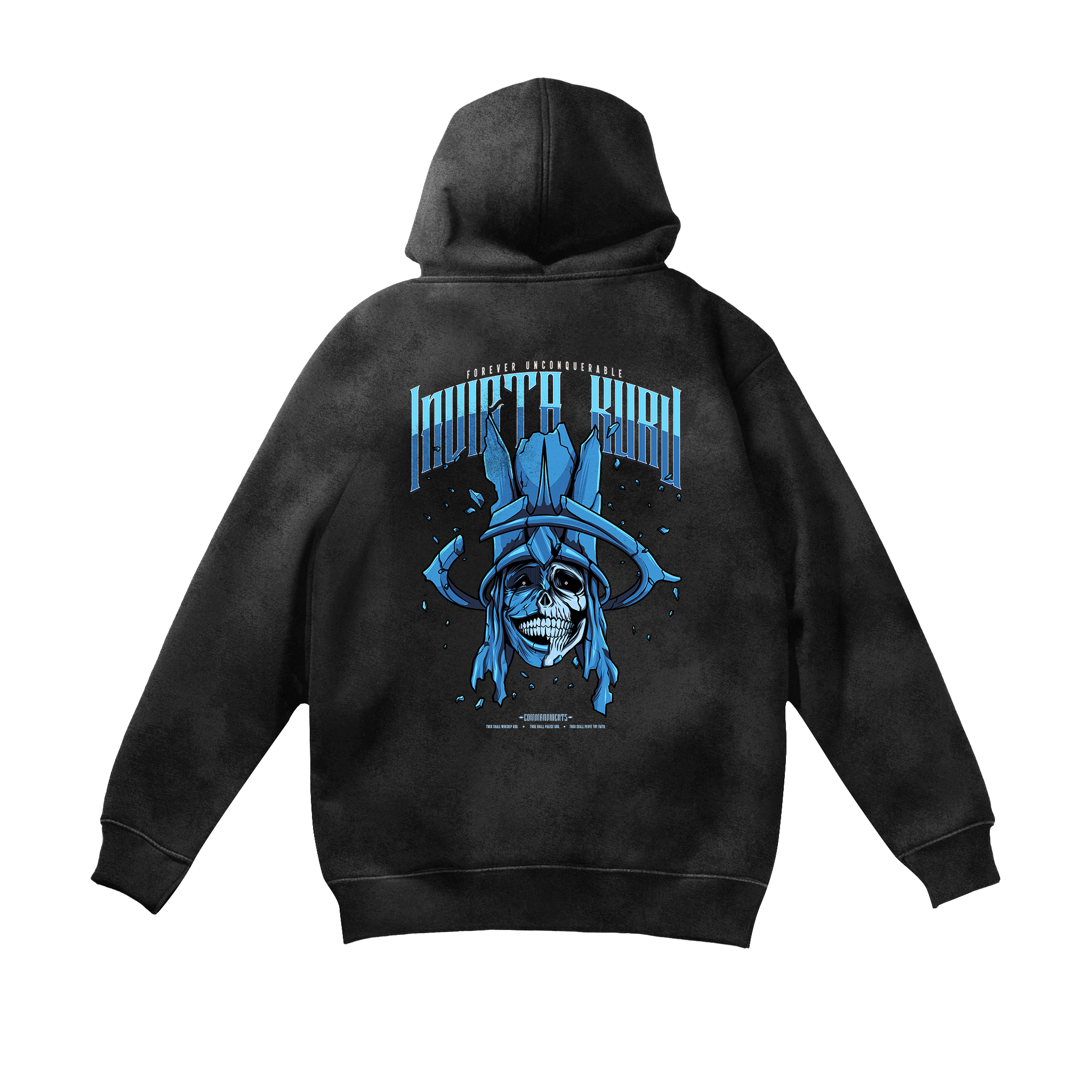 God of Death Hoodie - Acid Wash-Coordom