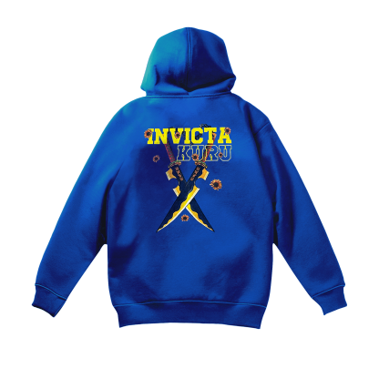 Flashy Swords - Washed Blue Hoodie-Coordom