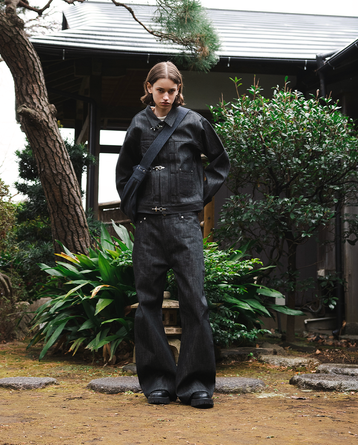 MENES Raw Selvedge Bootcut Jeans - Black | Restock: April 11, 8:00 PM JST-Coordom