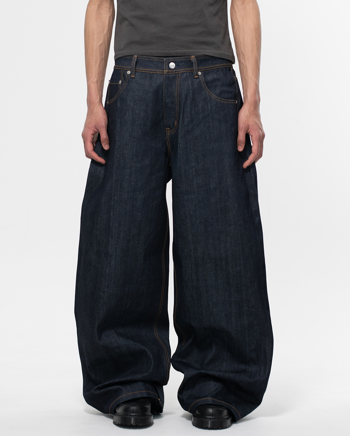 OKAYAMA RAW SELVEDGE BAGGY JEANS-Coordom