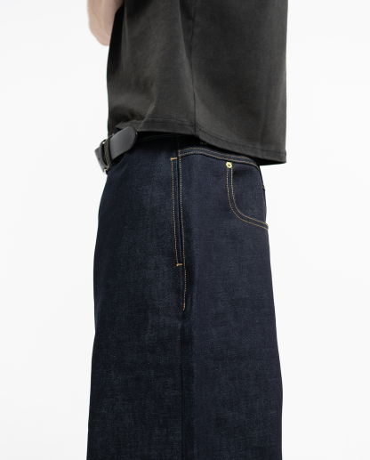 MENES Janome Raw Baggy Jeans - Indigo-Coordom