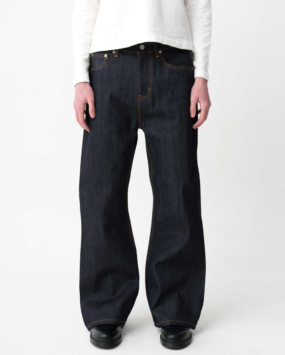 MENES Okayama Raw Selvedge Flared Jeans - Indigo-Coordom