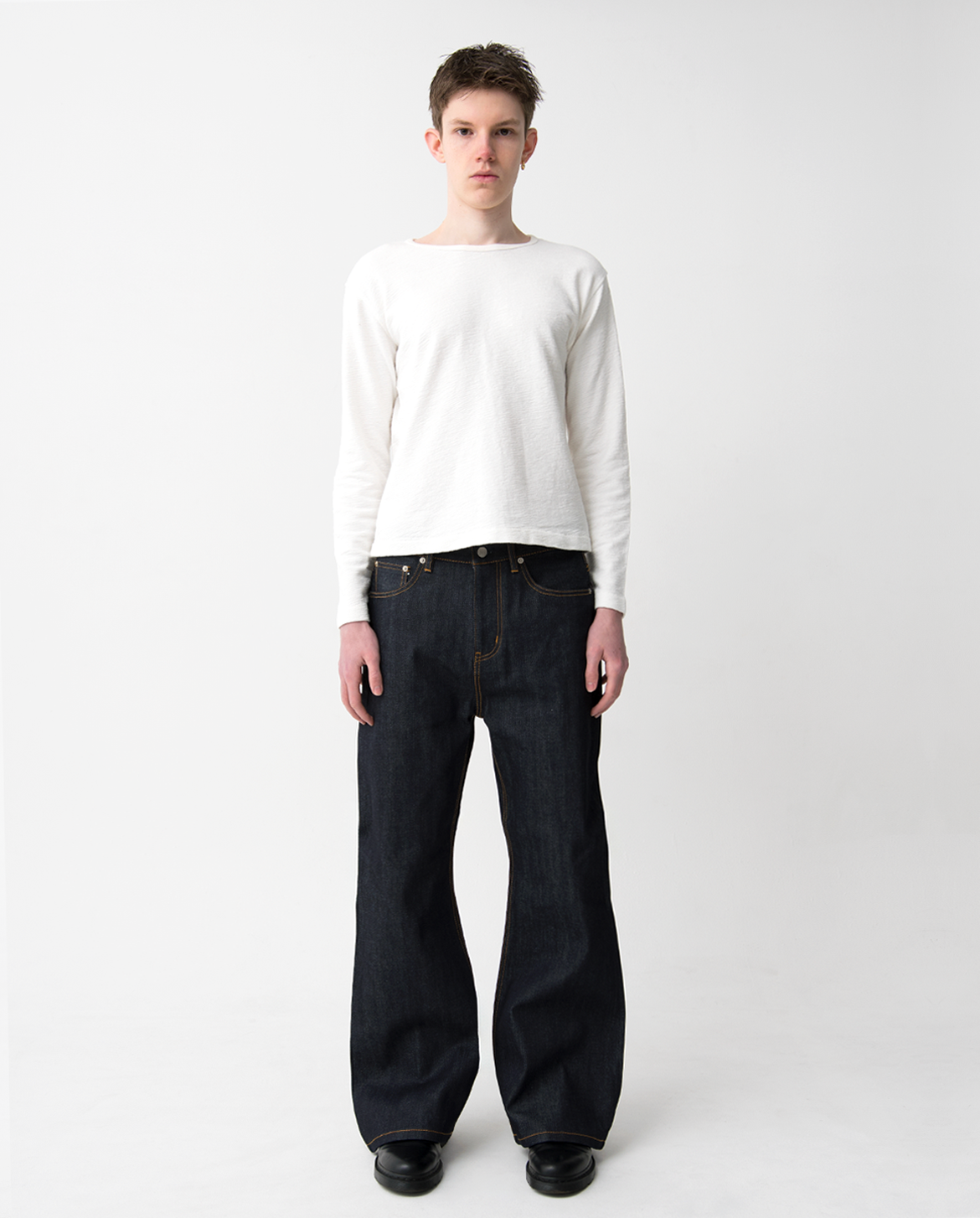 MENES Okayama Raw Selvedge Flared Jeans - Indigo-Coordom