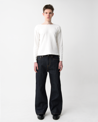 MENES Okayama Raw Selvedge Flared Jeans - Indigo-Coordom