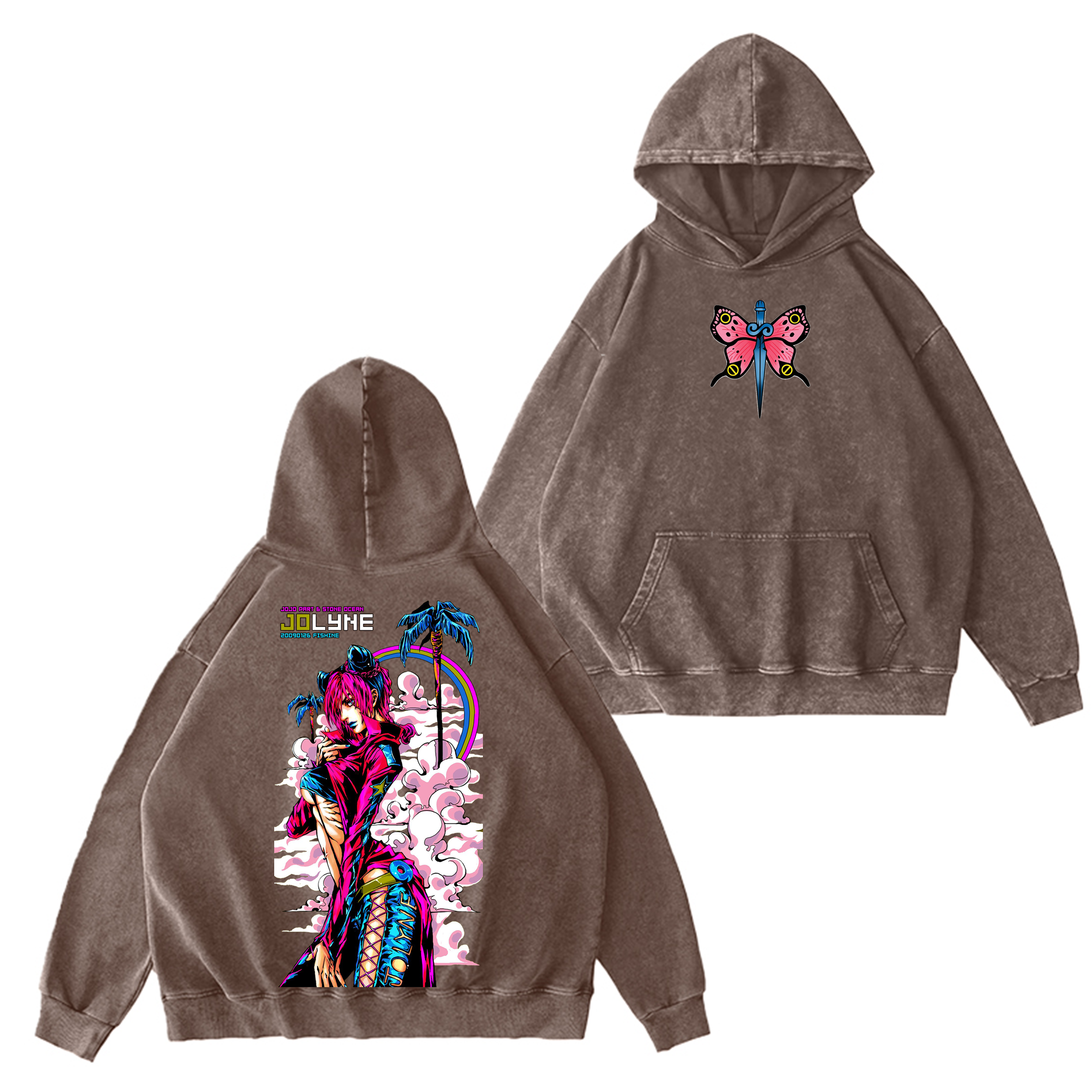 Jolyne Cujoh,JoJo Stone Ocean Washed T-shirt/Crewneck/Hoodie-Coordom