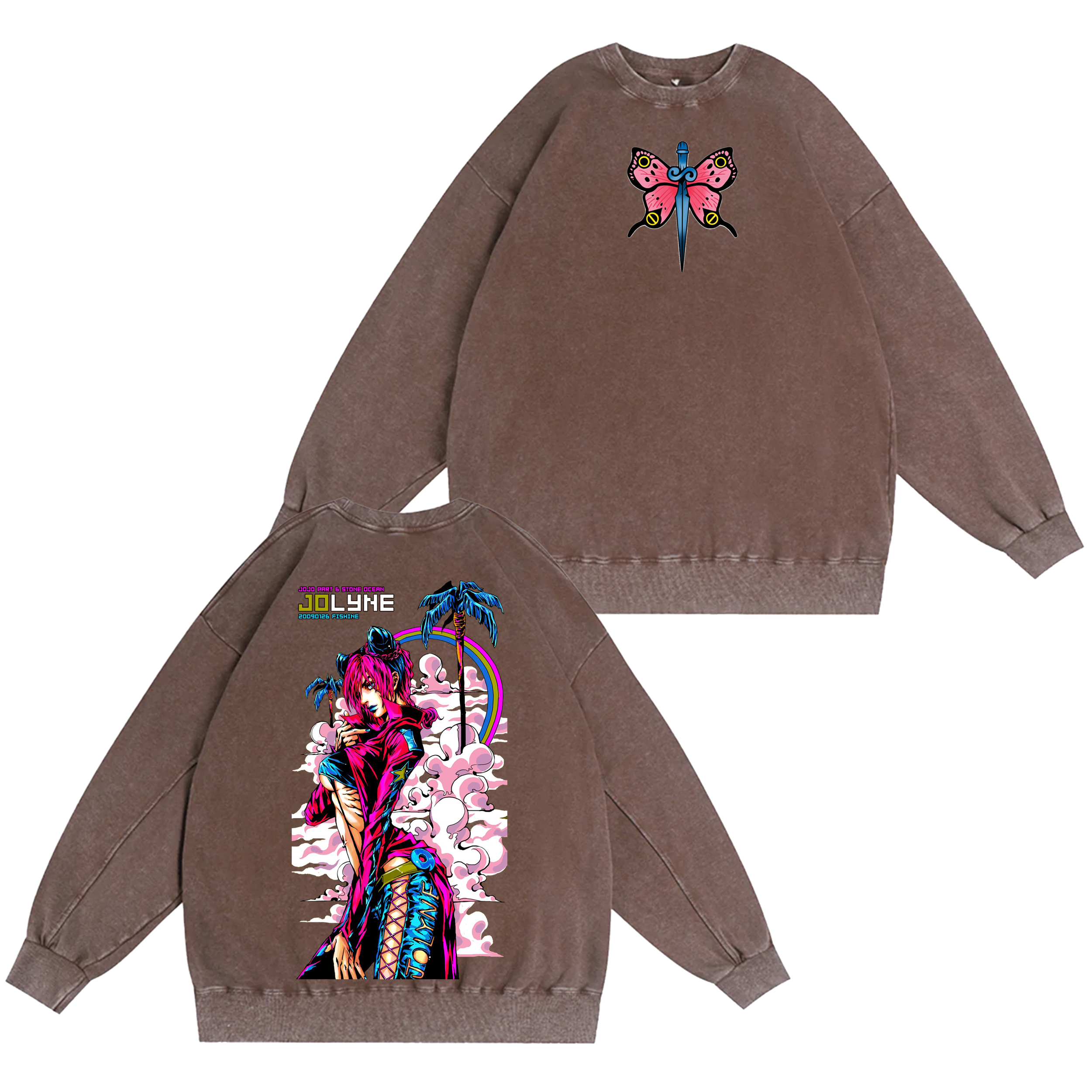 Jolyne Cujoh,JoJo Stone Ocean Washed T-shirt/Crewneck/Hoodie-Coordom