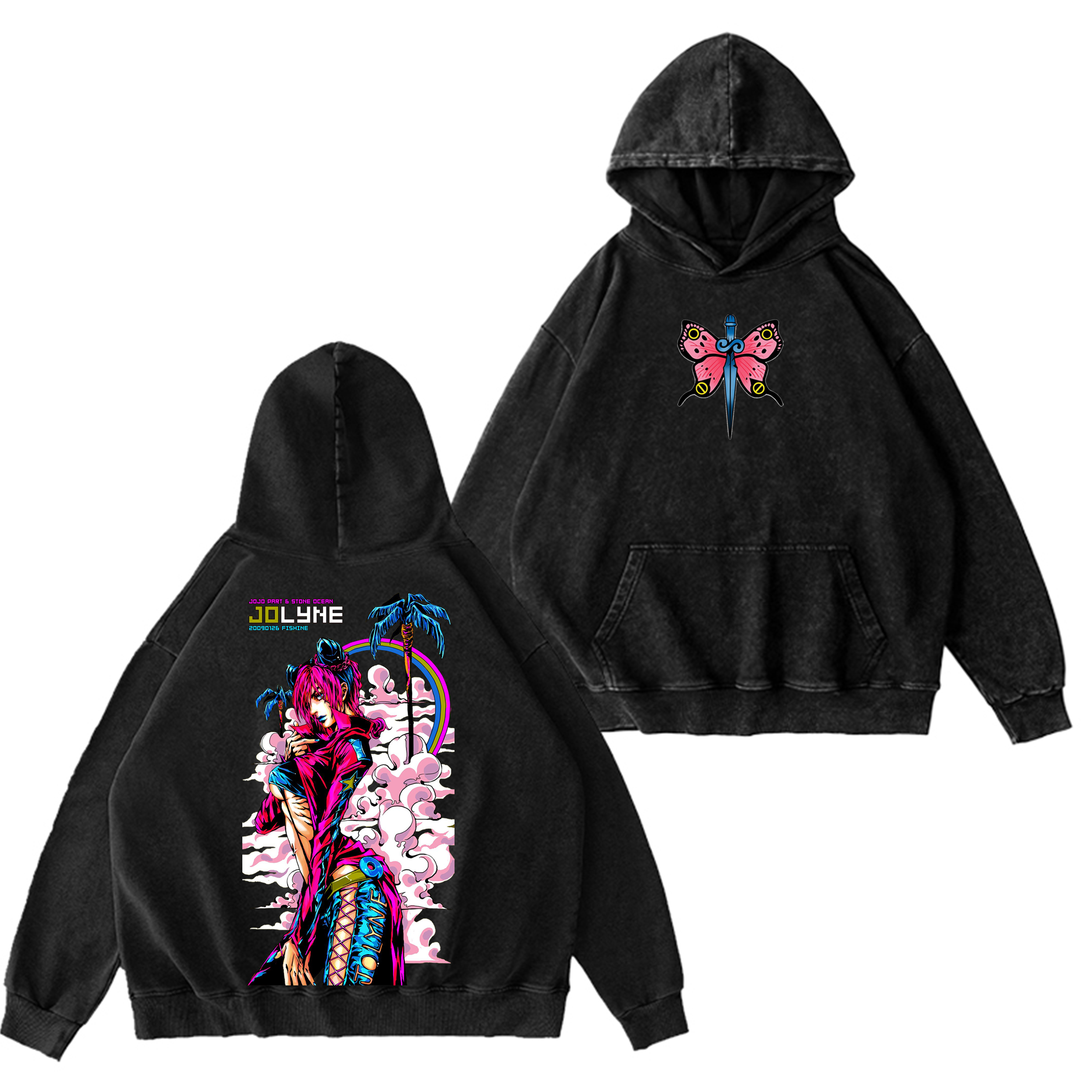 Jolyne Cujoh,JoJo Stone Ocean Washed T-shirt/Crewneck/Hoodie-Coordom