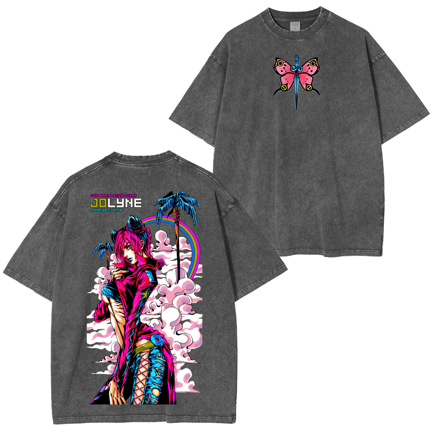 Jolyne Cujoh,JoJo Stone Ocean Washed T-shirt/Crewneck/Hoodie-Coordom