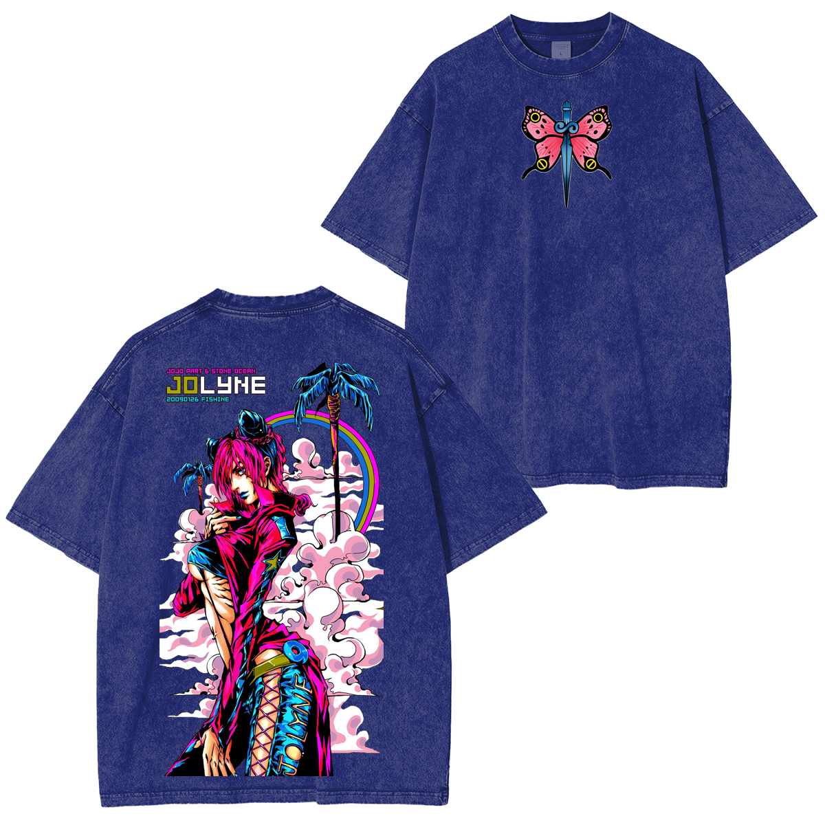 Jolyne Cujoh,JoJo Stone Ocean Washed T-shirt/Crewneck/Hoodie-Coordom