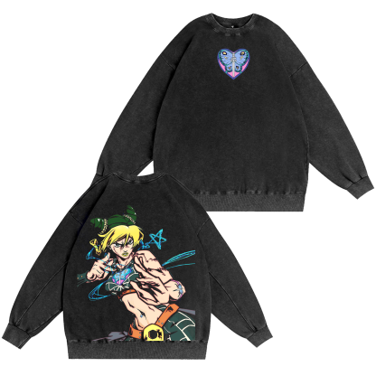 JoJo Stone Ocean Washed T-shirt/Crewneck/Hoodie-Coordom