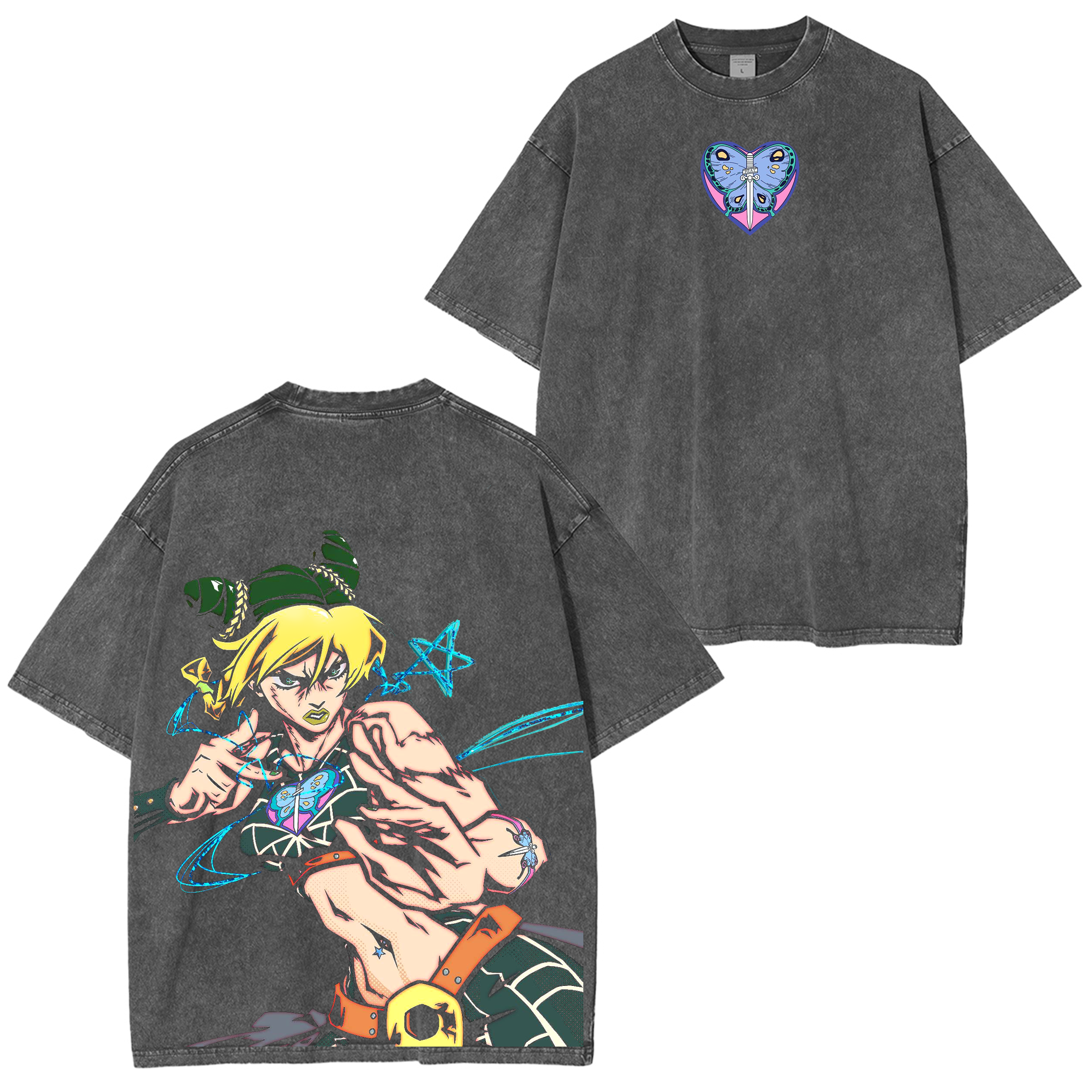 JoJo Stone Ocean Washed T-shirt/Crewneck/Hoodie-Coordom