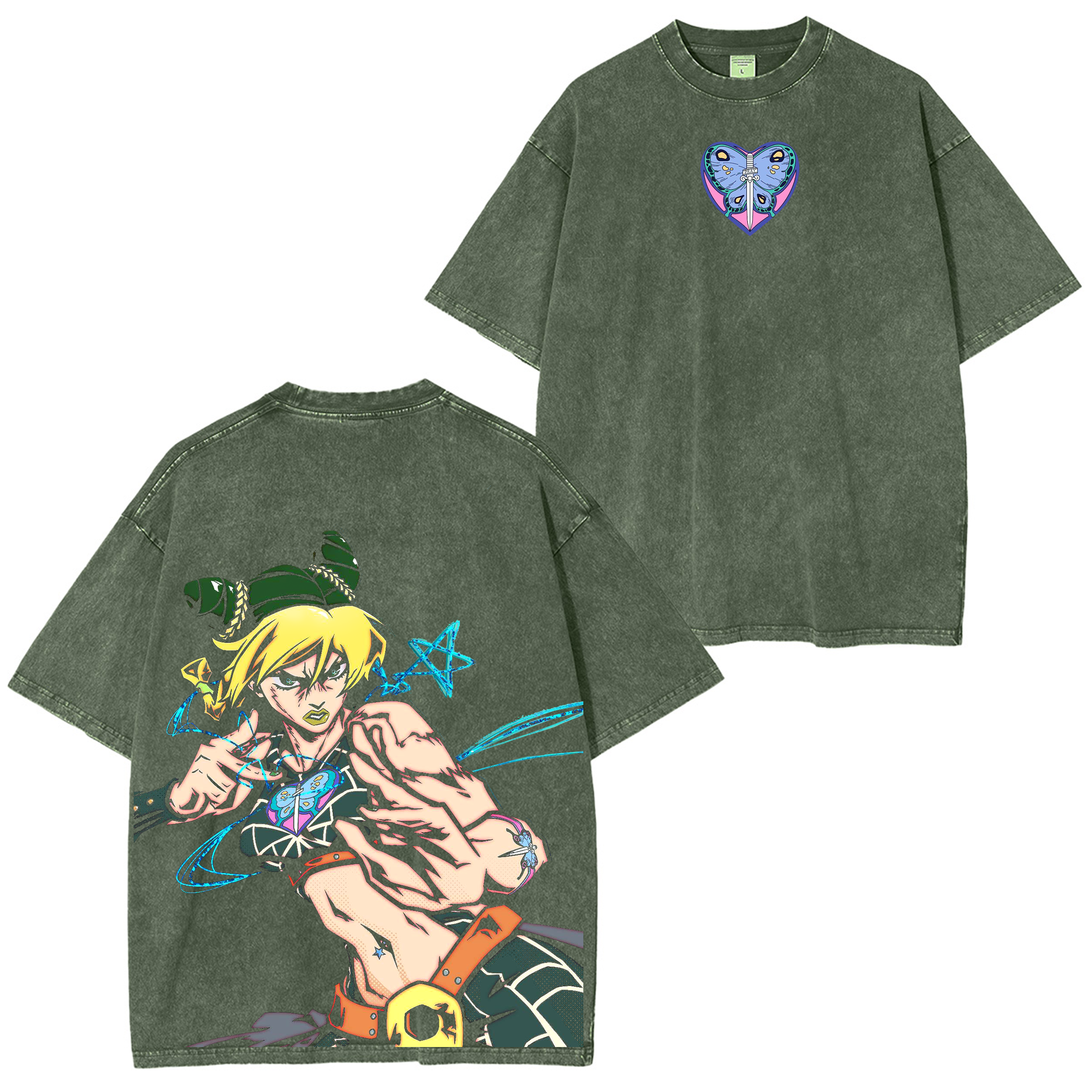 JoJo Stone Ocean Washed T-shirt/Crewneck/Hoodie-Coordom