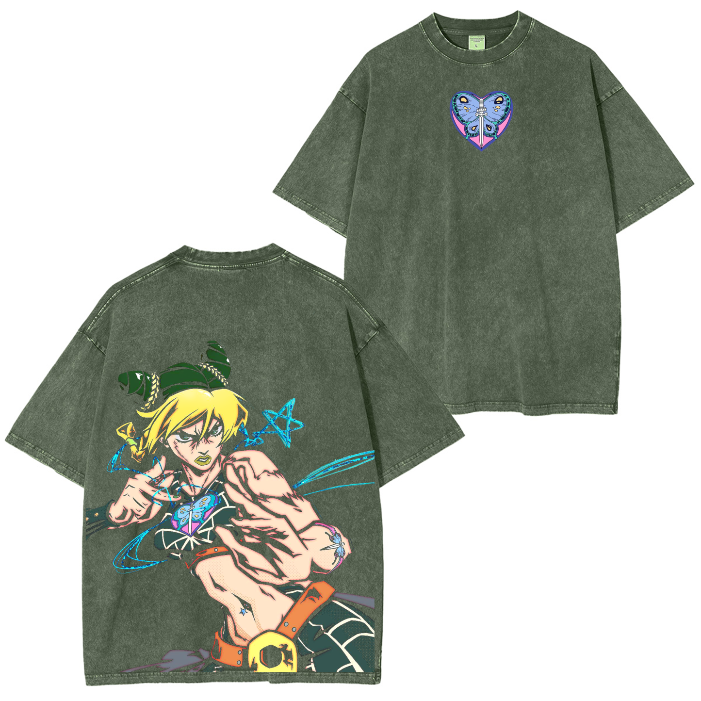 JoJo Stone Ocean Washed T-shirt/Crewneck/Hoodie-Coordom