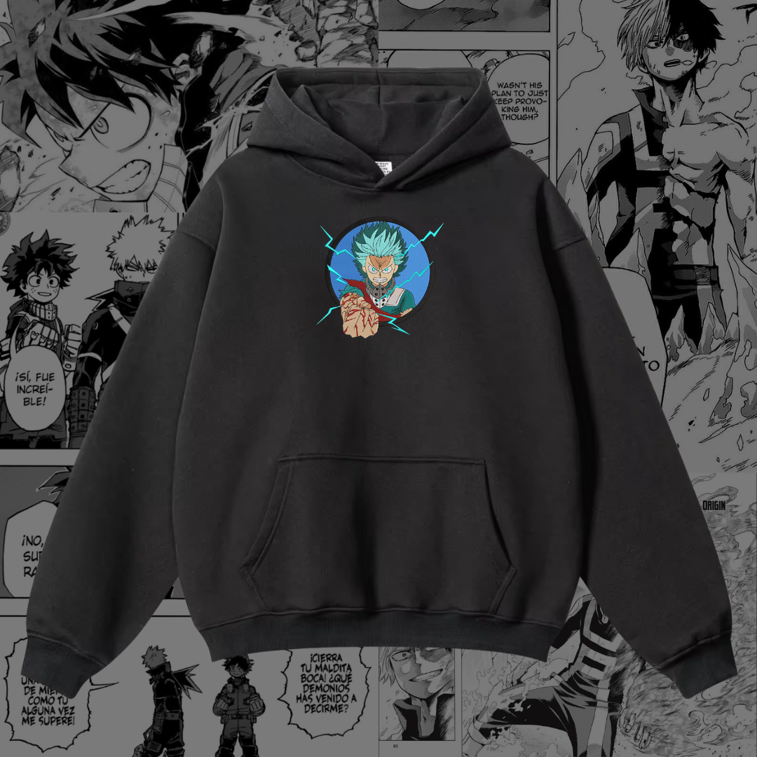 Izuku Midoriya Embroidered Hoodie | My Hero Academia Inspired-Coordom