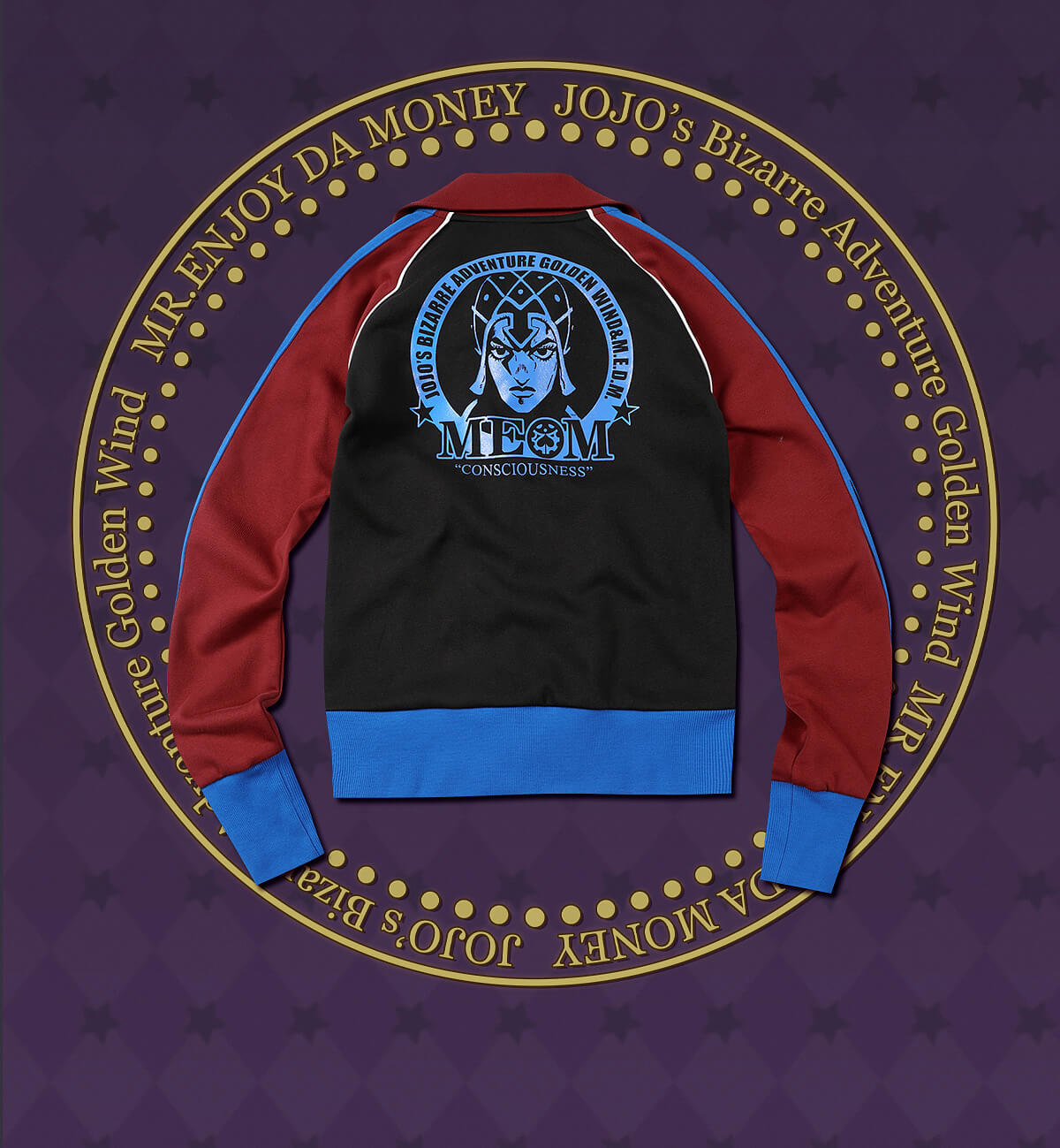 JOJO  Color Block High Neck Track Jacket-Coordom
