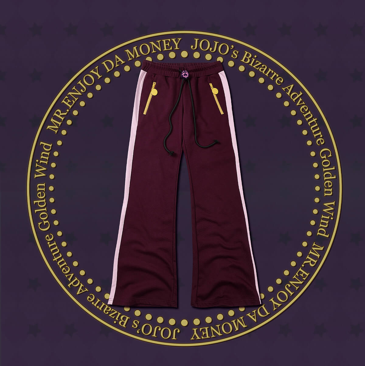 JOJO  Color Block Side Stripe Track Pants-Coordom