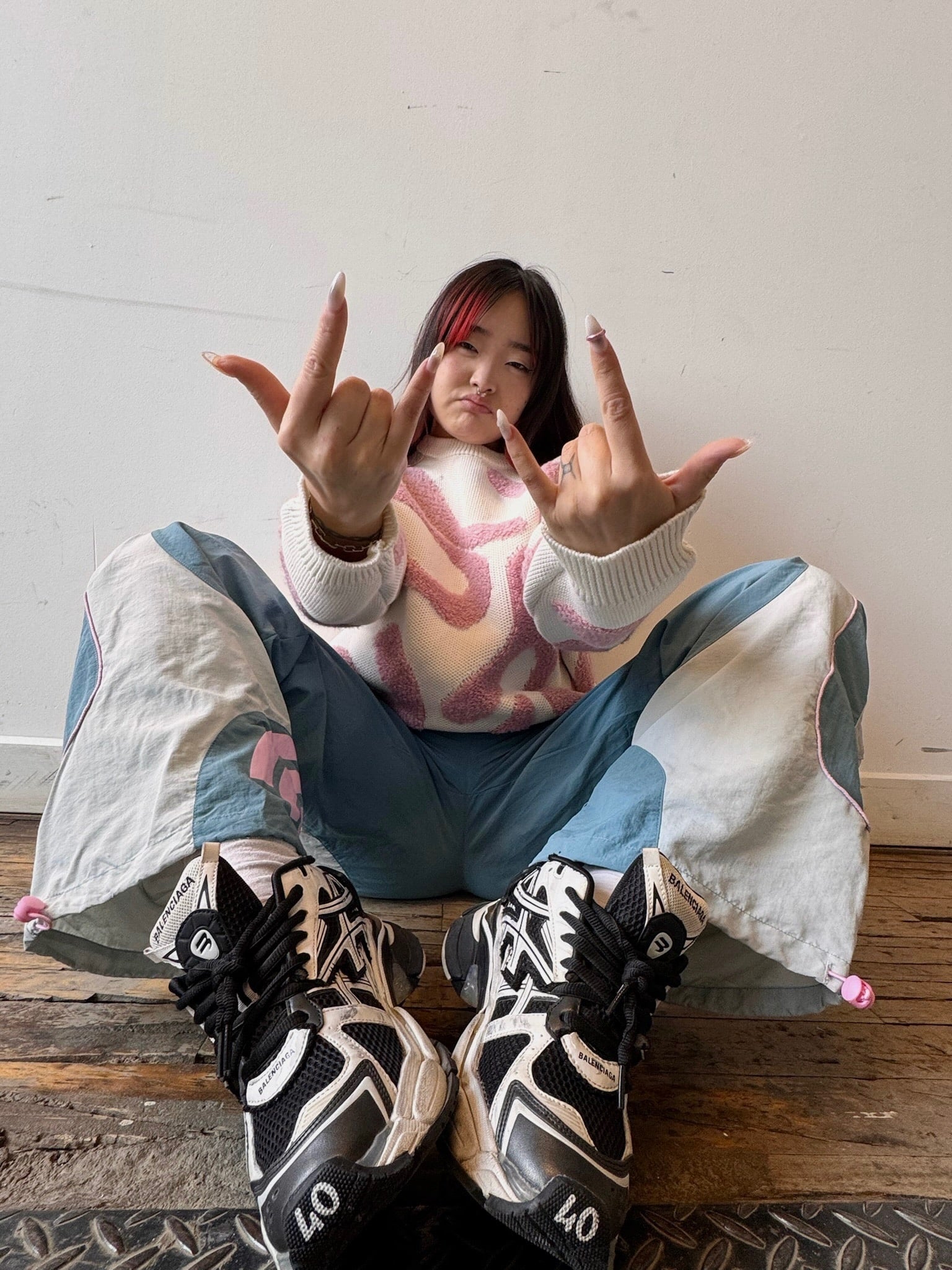 "WHY ME?" Parachute Pants-Coordom