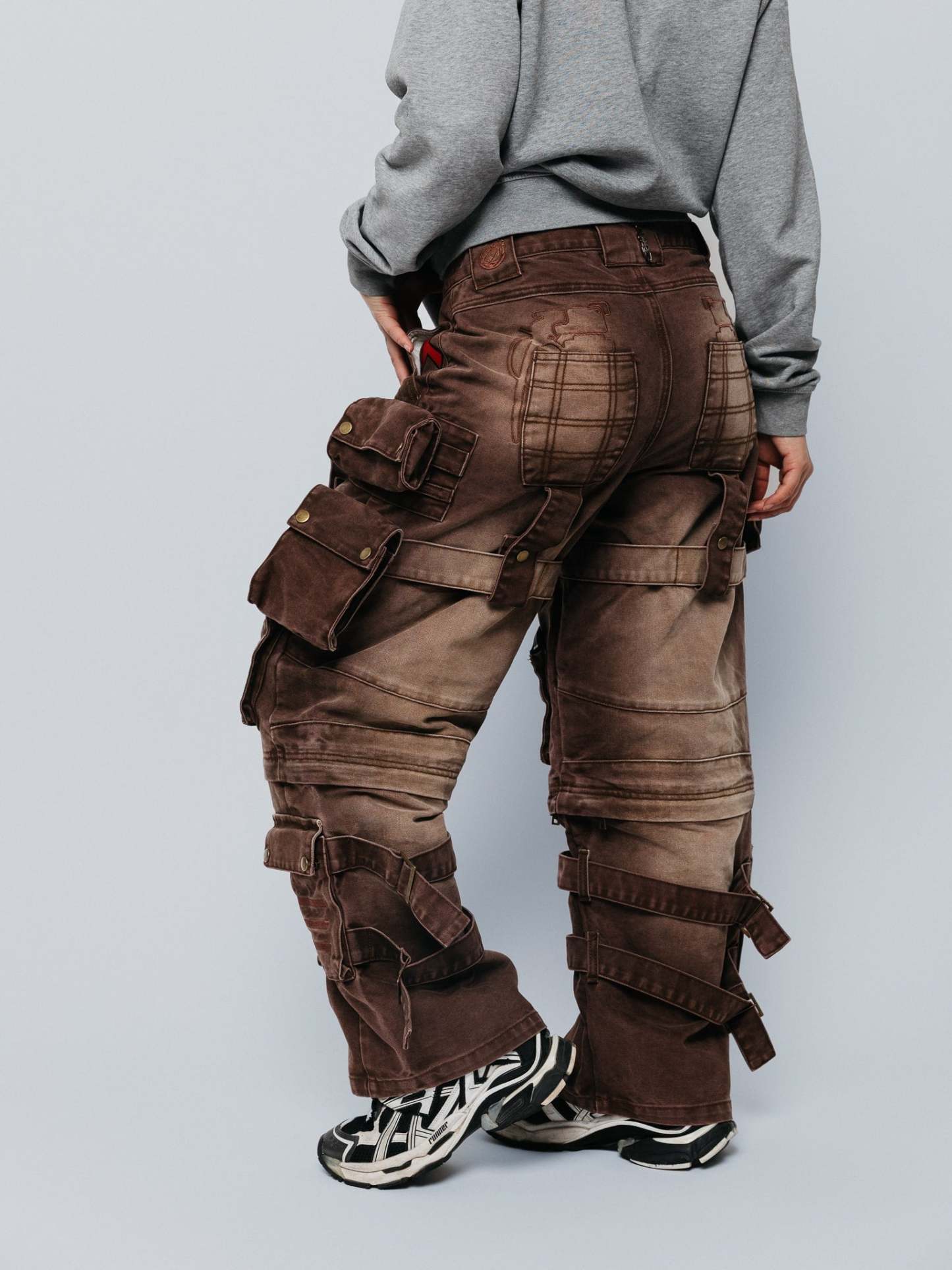 "ACADEMY" Cargo Pants Brown-Coordom