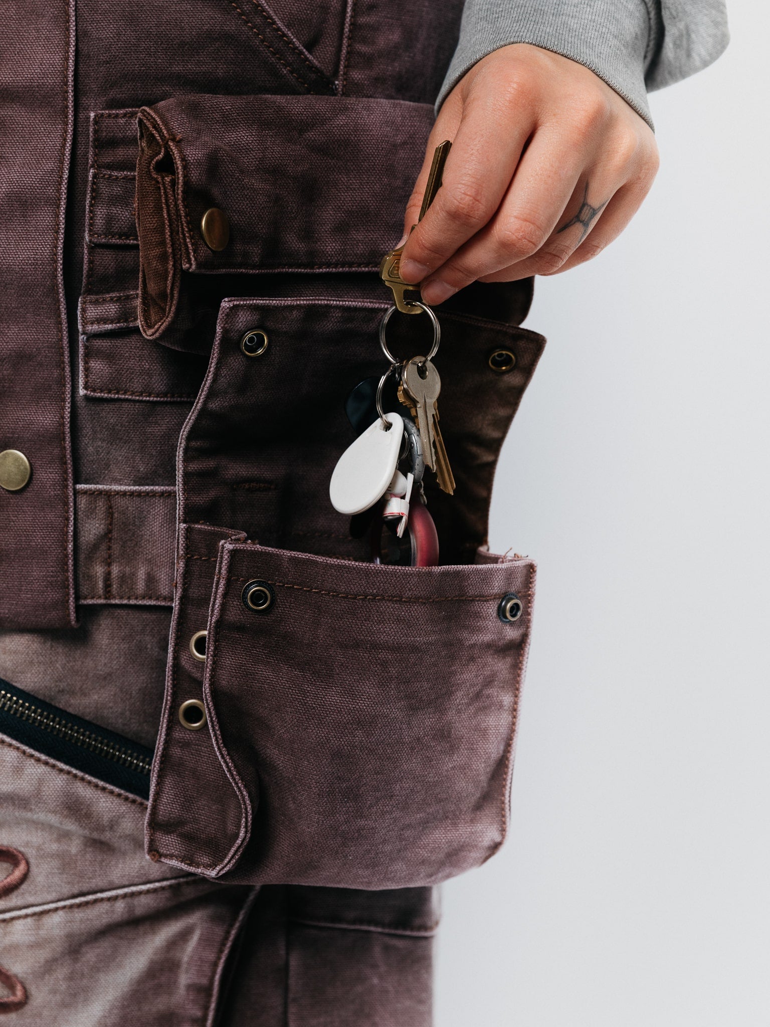 "ACADEMY" Cargo Pants Brown-Coordom