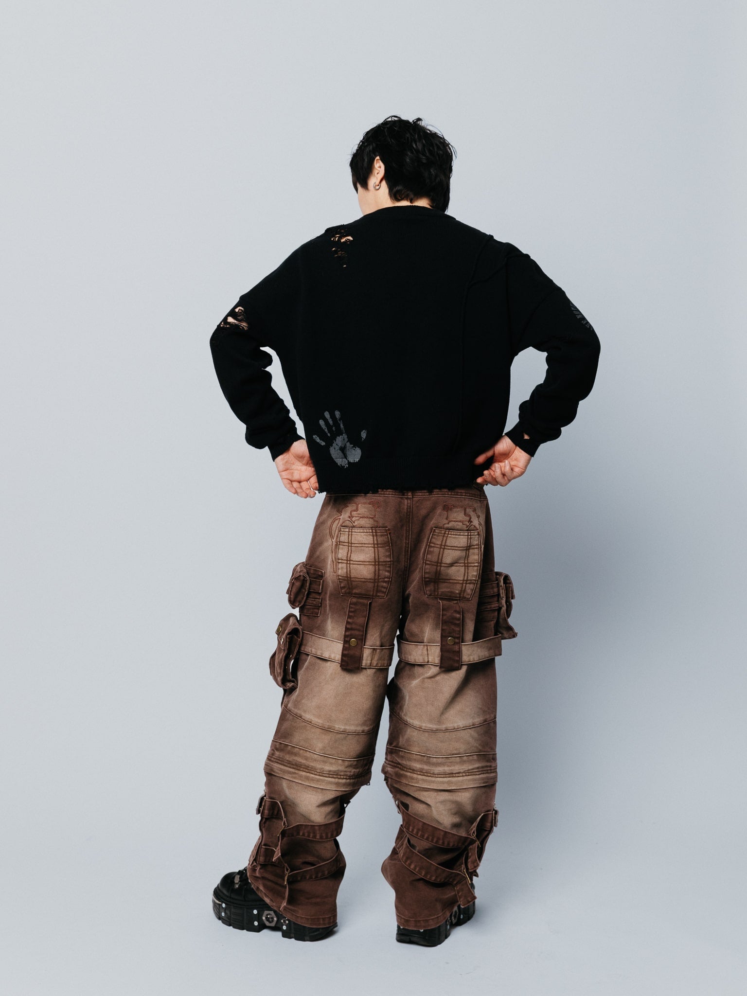 "ACADEMY" Cargo Pants Brown-Coordom