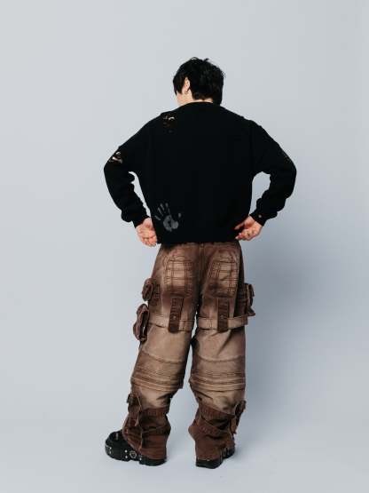 "ACADEMY" Cargo Pants Brown-Coordom