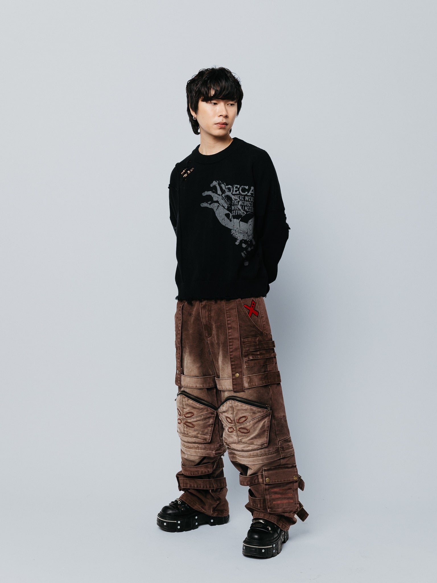 "ACADEMY" Cargo Pants Brown-Coordom