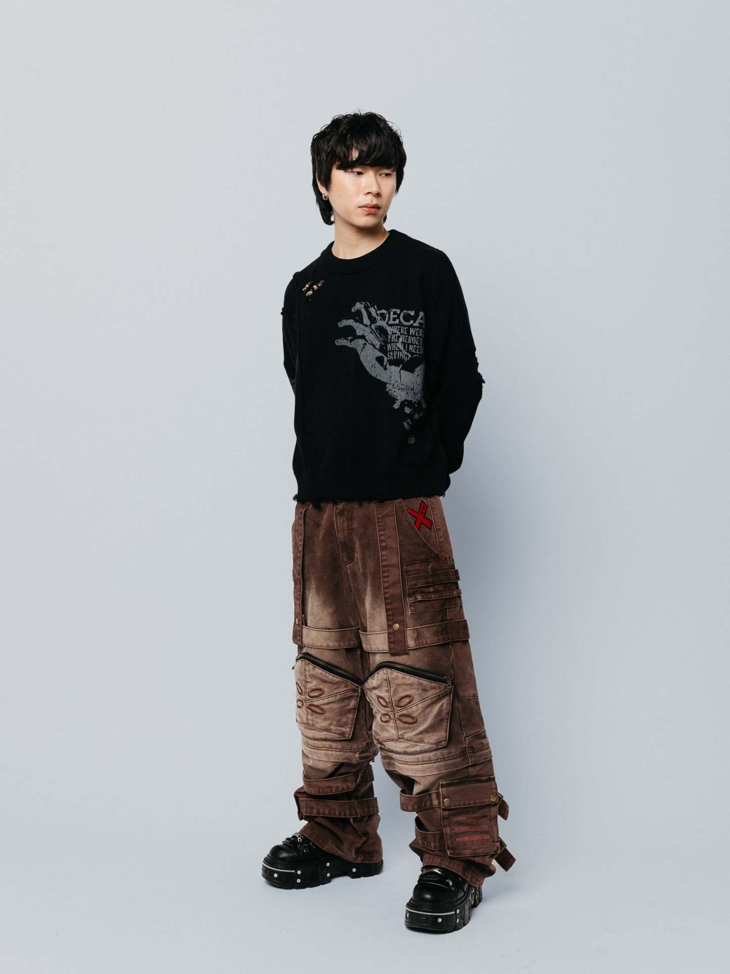 "ACADEMY" Cargo Pants Brown-Coordom