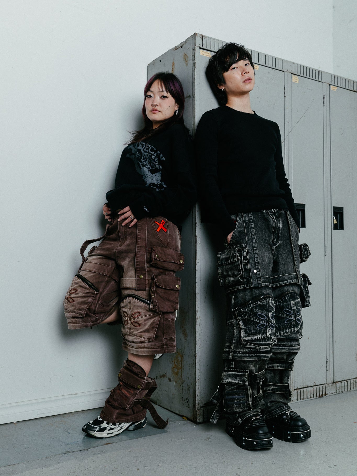"ACADEMY" Cargo Pants Brown-Coordom