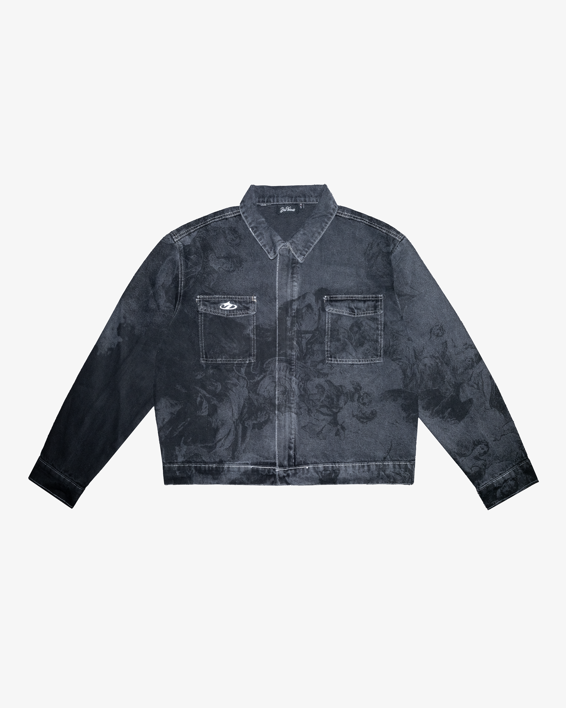 RENAISSANCE DENIM JACKET WASHED BLACK-Coordom
