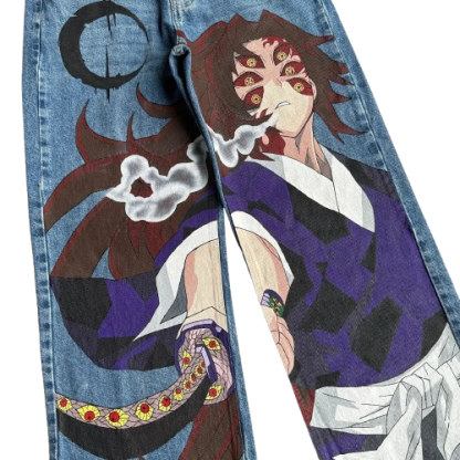 "FLAME" - Kim-Yai - Slayer Corps Anime Jeans-Coordom