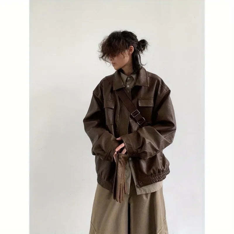 Leather Pilot Jacket-Coordom