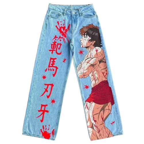 "OGRE'S SON" - Bak-Han - Grappler Anime Jeans-Coordom