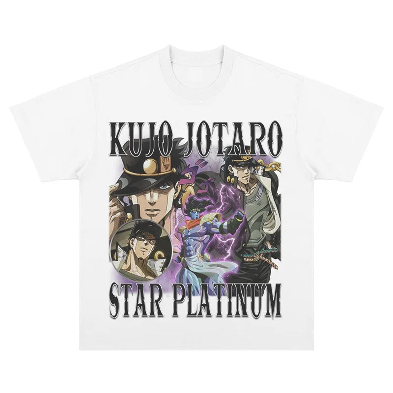 JoJo's Kujo Jotaro Vintage T-Shirt-Coordom