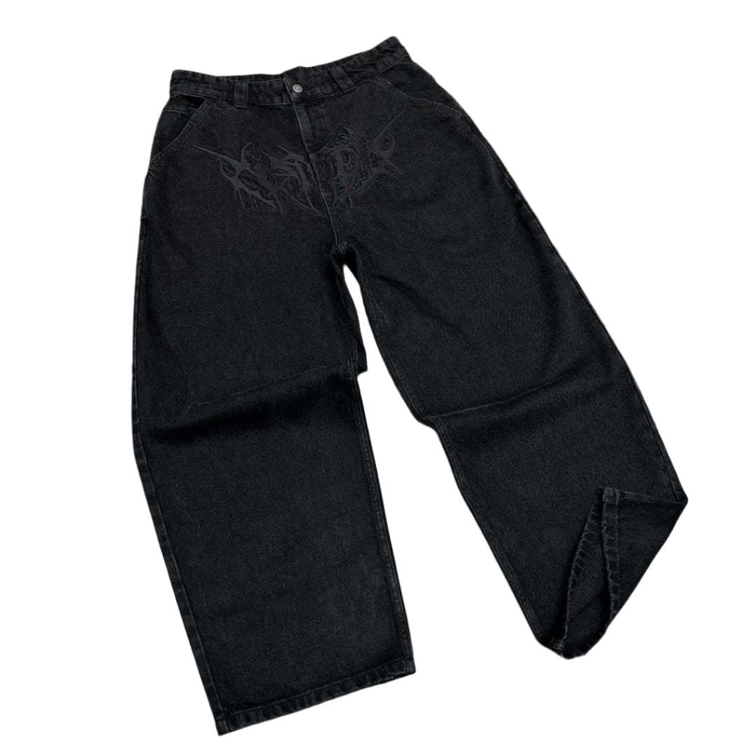 BLACK PATTERN JEANS-Coordom