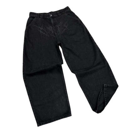 BLACK PATTERN JEANS-Coordom