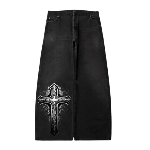 "BODY HORROR" - Japanese Streetwear Anime Jeans | 5 Options-Coordom