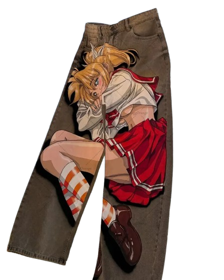 "SCHOOLGIRL" - Akar-Kami - To Heart Anime Jeans-Coordom