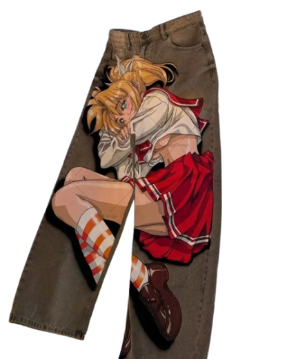"SCHOOLGIRL" - Akar-Kami - To Heart Anime Jeans-Coordom