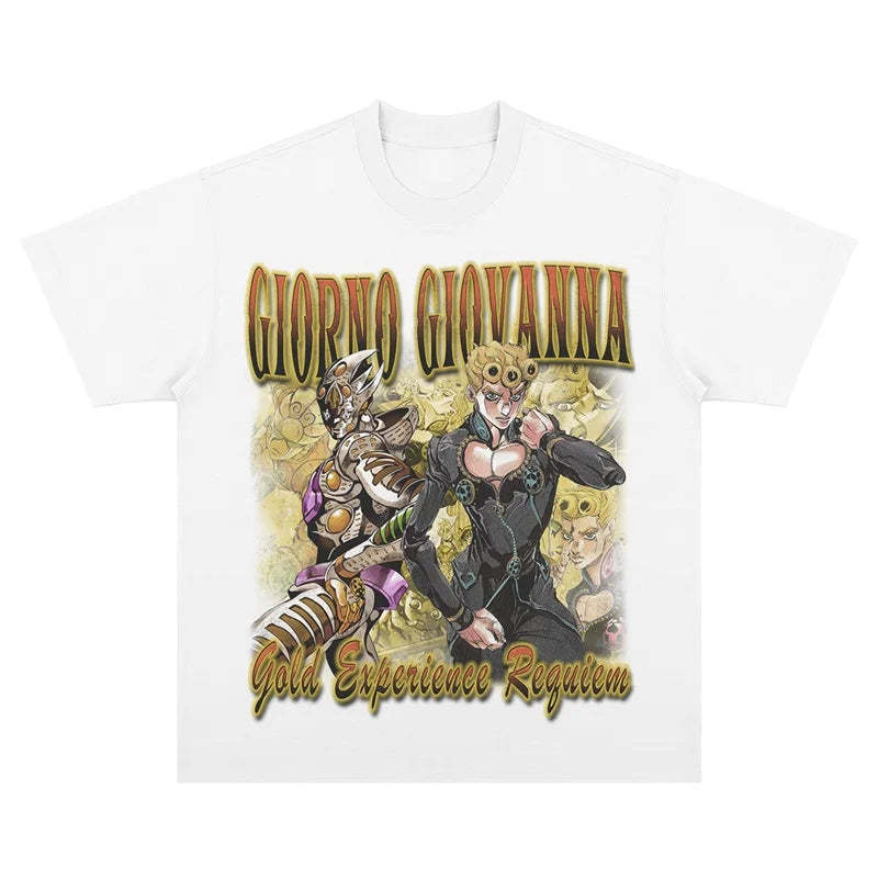 JoJo's Giorno Giovanna Vintage T-Shirt-Coordom