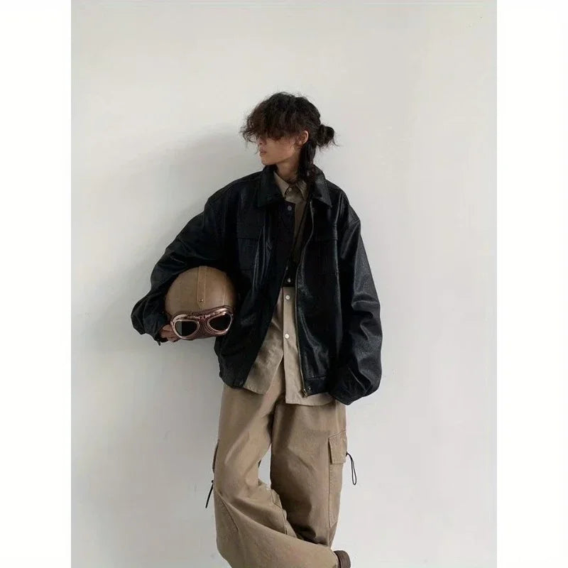 Leather Pilot Jacket-Coordom