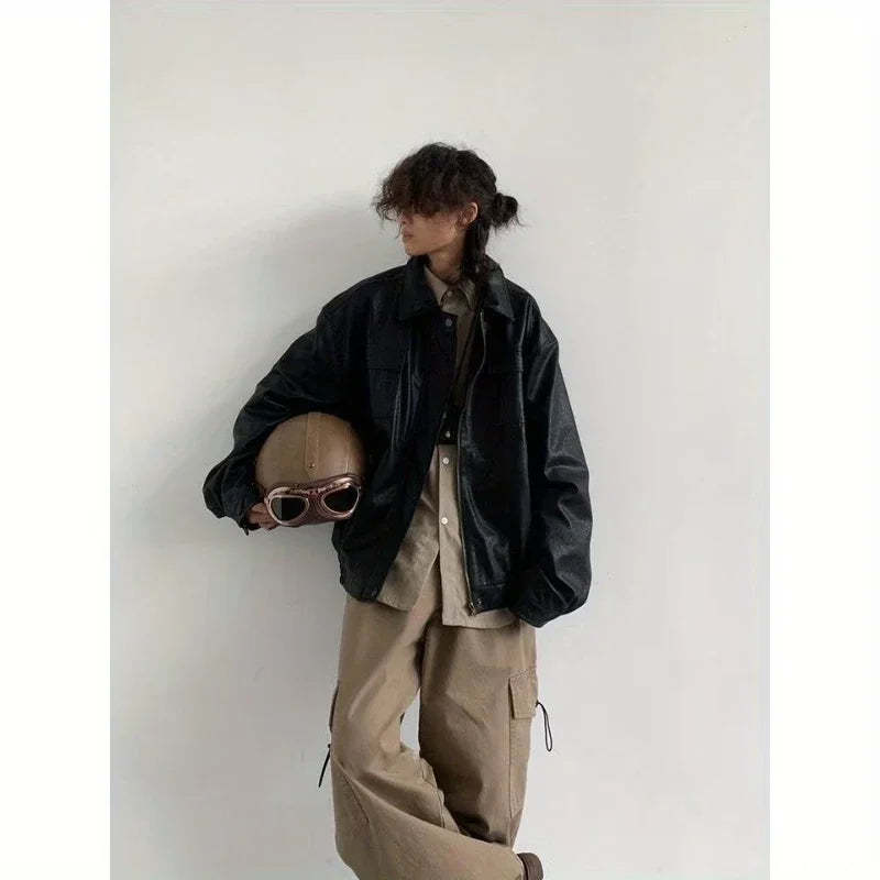 Leather Pilot Jacket-Coordom