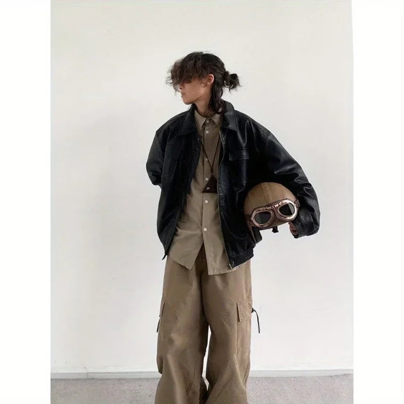 Leather Pilot Jacket-Coordom