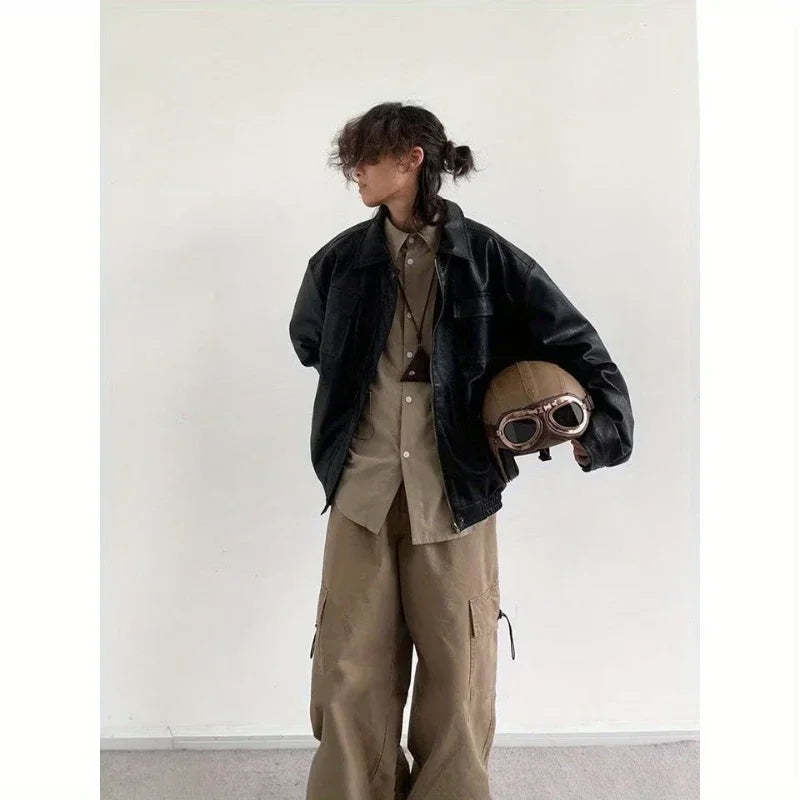Leather Pilot Jacket-Coordom