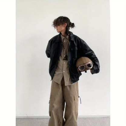 Leather Pilot Jacket-Coordom