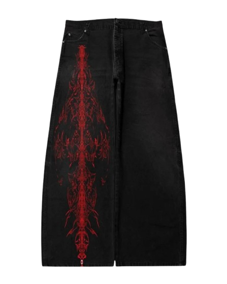 "BODY HORROR" - Japanese Streetwear Anime Jeans | 5 Options-Coordom