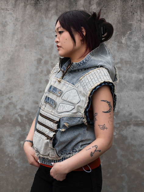 "DRAGON" Denim Hoodie-Coordom